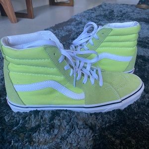 Lime Green Vans High tops